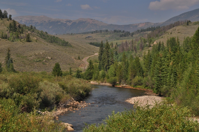 The Blue River on scenic Highway 9 between Kremmling and Silverthorne